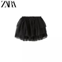 ราคา กระโปรงลูกไม้สีดํา 3 ชั้น Zara 1-5Y (26880984701)