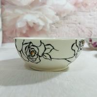 ราคา ถ้วยสีขาวลายดอกกุหลาบ (24956128976)