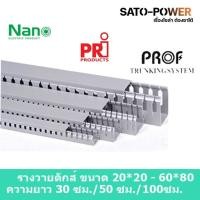ราคา รางวายดัก PRI WD6040PRI/60x40/ยาว 30ซม. 50ซม. 99ซม. รางเก็บสายไฟ สีเทา รางเก็บสายไฟแบบทึบ รางครอบสายไฟพลาสติก (9199312267)