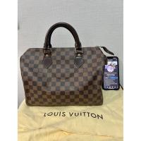 ราคา Very Good : Louis vuitton Speedy 30 Damier Ebene (MB1122) แท้100% (10171347210)