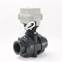 ราคา NPT/BSP 1/2''-2'' PVC Motorized Ball Valve CR2-01 DC 12V/24V Electrical Ball Valve with Indicator (20244327769)