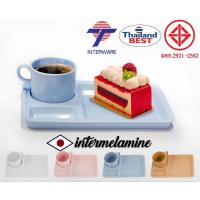 ราคา ชุดกาแฟพร้อมถาดเมลามีน (6ชุด) ชุดอาหารเช้า ชุดกาแฟ ชุดเบรคอาหารว่าง (ขนาด 10 นิ้ว) สีฟ้า สีชมพู สีขาว (28837667591)