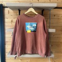 ราคา vintage stussy sweatshirt brown (24465983430)