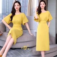 ราคา เดรสผ้าจอเจียร์เกาหลีเนื้อดี (2221949419)