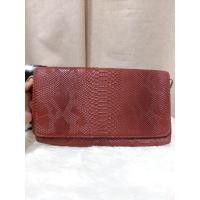 ราคา 2ME Handbag กระเป๋ามือสอง หนังพิมพ์ลายงู ทรงคลัช ขนาด 12 นิ้ว (25961275259)