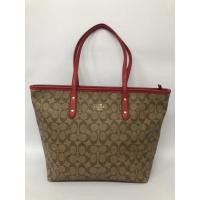 ราคา กระเป๋ามือสอง ลาย Coach ทรง Shopping ลาย C เล็ก สีน้ำตาล-แดง ขนาด 11 นิ้วครึ่ง พร้อมส่ง (19905340307)