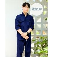 ราคา เสื้อหม้อห้อมคอเชิ้ตแขนยาว หม้อห้อมแท้จากจ.แพร่ (26391266943)