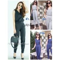 ราคา ชุดเซ็ท2ชิ้นสาวอวบ (เสื้อ+กางเกงขายาว) (286287370)