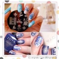 ราคา แผ่นปั๊มลายเล็บ - ลาย ทะเล เรือ สมอ opi orly essie zoya (16275492)