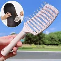 ราคา สุภาพสตรีพิเศษด้านบน Puffy Hair Styling หวีผมยาวผมหยิกนวดโค้งหวี (22262859237)