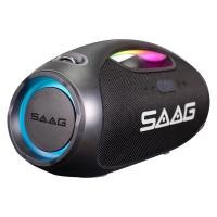 ราคา (ES244A) SPEAKER BLUETOOTH RGB (ลำโพงบลูทูธ) SAAG STORM กันน้ำ 5400mAH 60W BLACK (24561135940)