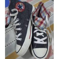 ราคา รองเท้าผ้าใบหุ้มข้อ Converse Allstar size:35/22 cm พื้นเดิมเต็ม สภาพดี #มือสอง 411 (27467104373)