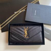 ราคา New ysl long wallet ปี21อปก: กล่อง การ์ด ถุงผ้า ถุงกระดาษ แถมโซ่ยาว (11367407756)