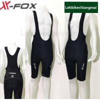 ราคา กางเกงปั่นจักรยานเอี๊ยมขาสั้น X-FOX สาย สีดำ (21648840767)