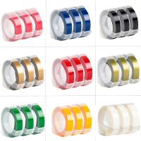 ราคา 3pcs 9MM Dymo 3D Plastic Embossing Tape for Embossing Label Maker PVC LABEL DYMO 1610 12965 1880 1540 Motex E101 (29351468078)