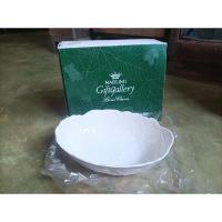 ราคา NARUMI Gift Gallery ชามลายนูนWhite Bone China ceramic Narumi 24x18x6.5cmยังไม่ใช้ สินค้าจากตู้ญี่ปุ่น (25814998213)