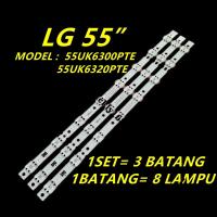 ราคา ใหม่ แบ็คไลท์ทีวี LED 55UK6300 55UK6320PTE LTG 55 นิ้ว LAMPU TV 55UK6300PTE 55UK6320 1 ชุด (19089020876)