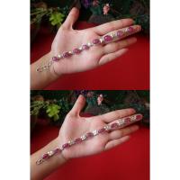 ราคา สร้อยข้อมือพลอยทับทิม ตัวเรือนเงินแท้ (20232977626)