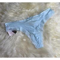 ราคา Victoria’s Secret แท้ ป้ายห้อย สีฟ้า ผ้านุ่มลื่น รุ่นขายดี Thong size L (VS21) (17201165191)