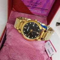 ราคา นาฬิกา แบรนด์แท้ Mashali หน้าปัดburberry สวยหรู สีทองปัดดำ (869721252)