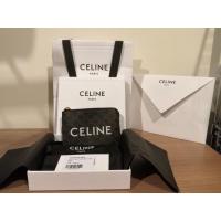 ราคา [มือสอง/Used] Celine Coin & Card Pouch in Triomphe Canvas แท้ % (8085285755)