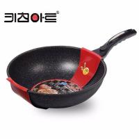 ราคา กระทะเคลือบหินอ่อน กระทะย่าง ขนาด 32 CM แถมฟรี ตะหลิวไม้และผ้าเช็ดกระทะ (6348937637)