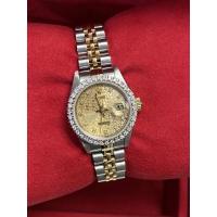 ราคา Rolex Datejust lady หน้าคอมทองหลักเพชรพร้อมขอบเพชร (ผ่อนชำระบางส่วน) (18509699117)