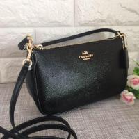 ราคา Coach pouch สีดำรุ่นใหม่แท้100%พร้อมส่ง (1634573644)