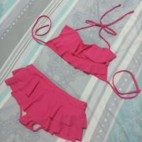 ราคา ชุดว่ายน้ำทูพีชสีชมพูน่ารักๆ (986984342)