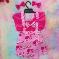 ราคา ชุดเซตบาร์บี้พร้อมกิ๊บติดผม สีชมพูหวานแหวว มี 3 ขนาด S M L (25863541524)