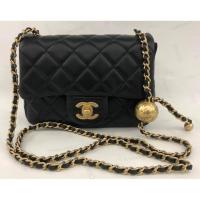 ราคา New Chanel Mini 7.5” Adjustable Black Ghw (11223392470)