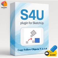 ราคา S4U Copy Follow Objects V.2.1.0 (คัดลอกตามวัตถุ ) | For SU 2022-2024 (43957137829)