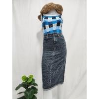 ราคา สีเท่ห์ หุ่นตัวใหญ่ใส่ไม่สวย เอว 24"-25" กระโปรงยีนส์มือสอง ทรงสอบ ผ่าหลัง วินเทจ นำเข้าเกาหลี จีน (26201433412)