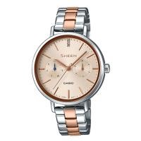 ราคา Casio Sheen นาฬิกาข้อมือผู้หญิง สายสแตนเลส รุ่น SHE-3054,SHE-3054SPG,SHE-3054SPG-4,SHE-3054SPG-4A - สีเงินสลับโรสโกลด์ (12740726175)