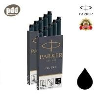 ราคา [2 กล่องคุ้มกว่า] PARKER Ink Refill Cartridges หมึกหลอด ป๊ากเกอร์ ควิ้ง แบบยาว สำหรับปากกาหมึกซึม - หมึกน้ำเงิน หมึกดำ (12401147966)