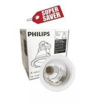 ราคา Philips โคมไฟดาวน์ไลท์ Downlight ฝั่งฝ้า 4นิ้ว รูเจาะ 5นิ้ว ขอบขาว ขั้ว E27 รุ่น FBS111 (ไม่รวมหลอด) (1903615065)
