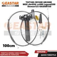 ราคา คันเร่งสายเคเบิลคู่ 100 ซม. สําหรับมอเตอร์ CARBON TNT300 CB150R GR200R MSX cbr650r sr400 Legend200 Demon125 Raider150 (25971888790)