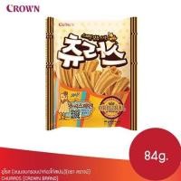 ราคา ขนมเกาหลี CROWN churros 84g. ชูโรส ขนมอบกรอบปาท่องโก๋สเปน 크라운제과 츄러스 84g (18288445189)