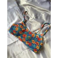 ราคา บิกินี่ว่ายน้ำ(เสื้อ)ลายดอกสีน้ำเงิน (25422904975)