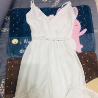 ราคา ชุดเดรสกางเกงกระโปรงผ้าชีฟองมีซับในไม่ซีทรูคอวีแฉก (2335790193)