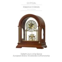 ราคา DIPOA Elegance in Melody (SP103DB) นาฬิกาตั้งโต๊ะไม้ คริสตัลหมุน (20880013895)