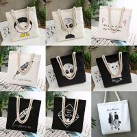 ราคา พร้อมส่ง กระเป๋าผ้าสะพายข้าง กระเป๋าผ้าแฟชั่น ลายการ์ตูน น่ารักๆ (8629520812)