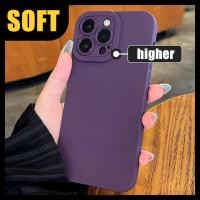 ราคา ม่วงเคสไอโฟนแบบนิ่ม เคส iPhone 15 Pro Max เคสฝาครอบป้องกันกันกระแทกซิลิโคนสำหรับ Apple iPhone 13 7 8 Plus SE 3 2022 15 Ultra 10x xr 12 11 SE2 XS เคสไอโฟน8พลัส เคสไอโฟน12 14 Pro Max Case (20892546505)