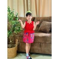 ราคา ชุดเสื้อคอกระเช้าเด็กพร้อมผ้าถุงกางเกง (42865780347)