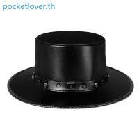 ราคา Poc Steampunk Plague Doctor หมวก PU หนังสีดําหมวกแบนสําหรับฮาโลวีนคอสเพลย์เครื่องแต่งกาย Props (27491471507)