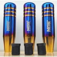 ราคา รุ่นใหม่!! หัวเกียร์ไทเท NOS 13CM หัวเกียร์แต่ง หัวเกียร์ ไดส์สี สกีนลาย *สีรุ้ง # ไทเท ติดตั้งได้ง่าย (15998243529)