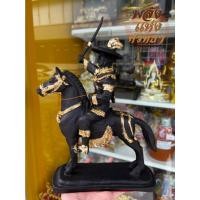 ราคา พระเจ้าตากสิน ทรงม้า ออกรบ รูปหล่อพระเจ้าตากสินมหาราช สีดำปิดทอง ขนาด 12 นิ้ว (20427717269)