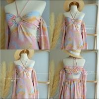 ราคา ‼️ส่งต่อ‼️ ชุดเดรสสั้นเว้าเอว ชุดเดรสไปทะเลน่ารักเซ็กซี่ (18711244736)