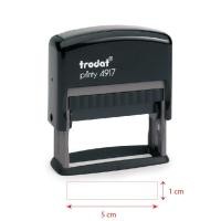ราคา ตรายางหมึกในตัว trodat 4917 ขนาด 1 x 5 cm สั่งทำใส่ข้อความได้ตามต้องการ (9023346484)