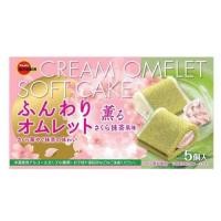 ราคา Bourbon Omelet Matcha Sakura Soft Cream Cake 5P ซอฟท์เค้กครีมมัทฉะซากุระ 5 ชิ้น (25068409215)